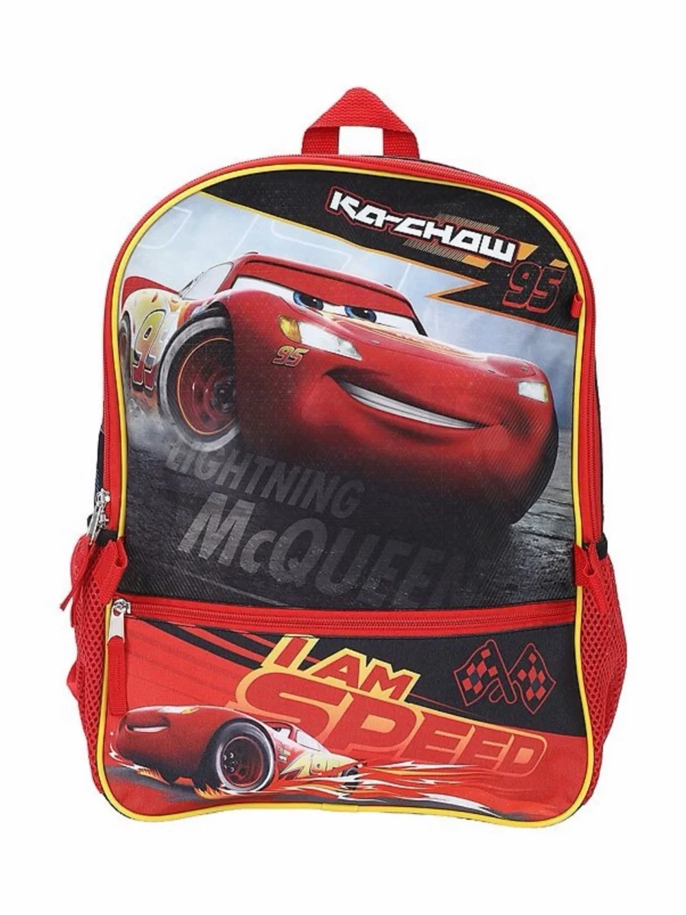 Lightning McQueen Red Kids Backpack 5 piece Set
